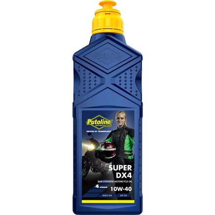Motorfietsolie 4 takt semisynthetisch Putoline 10W-40 Super DX4