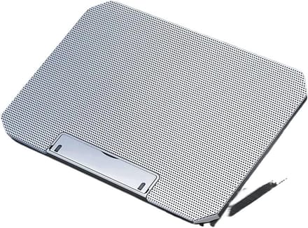 Laptop Koeler - Koelpad Ventilator - Gaming Stabiliseren - Dubbele Ventilatoren - 17 inch - Wit