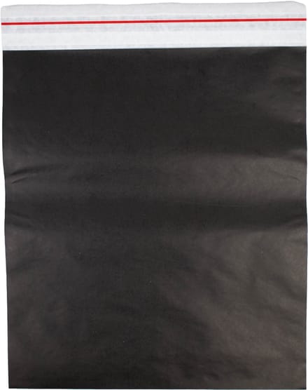 50x Papieren verzendzak Zwart XL