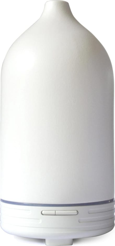 Bloomm Aroma Diffuser, Keramiek, Mat Wit, 120ml.