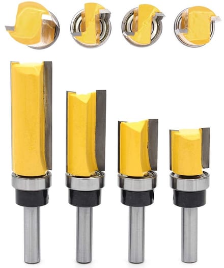 8mm Shank Edge Cutter Set voor Houtbewerking, Groefsnijden, Professionele Freesaccessoires en Router Bits