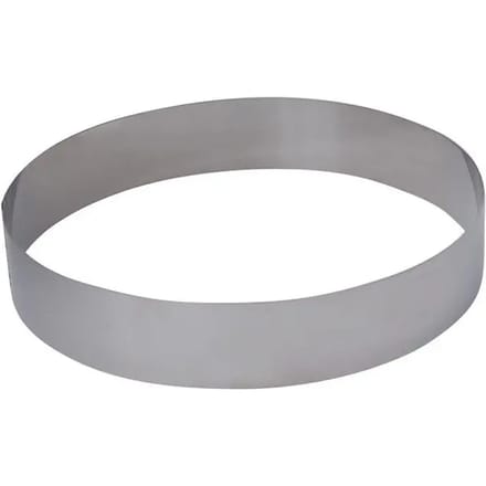 De Buyer Ronde Taartring 24 cm - Roestvrij Staal