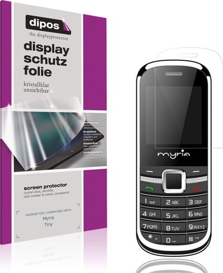 dipos – 4x Beschermfolie geschikt voor Myria Tiny | Krasbestendige & heldere Screenprotector Ultra-Thin