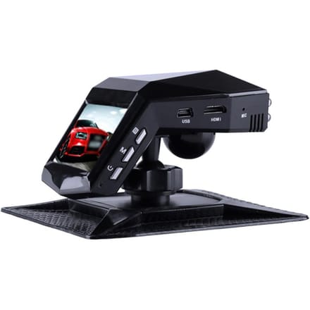 2-in-1 autorecorder en aromatherapie-diffusers 1080P WDR Dash Cam Autocamera Dashboardcamera met zwart