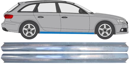 Reparatie dorpel voor Audi A4 B8 2007-2016 / Links = Rechts (symmetrisch) / Set
