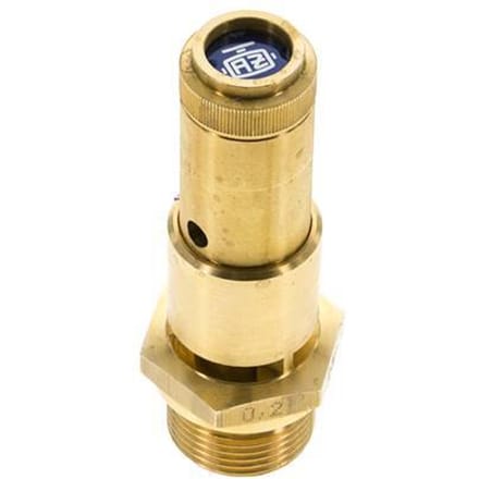 G 3/4'' Messing Vooringesteld Overdrukventiel 7 Bar DN 10 - SFL-B-10-7-034