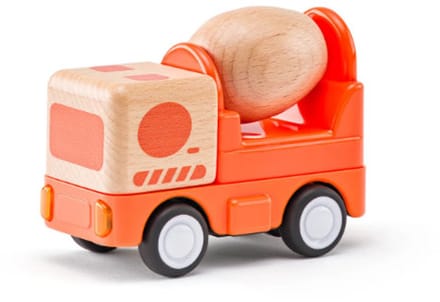 Woody cementwagen speelgoedauto met licht en geluid - multicolor.
