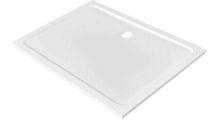 FugaFlow Effieciente Anta douchebak - 90x140x4cm - kwartrond SMC - glans wit
