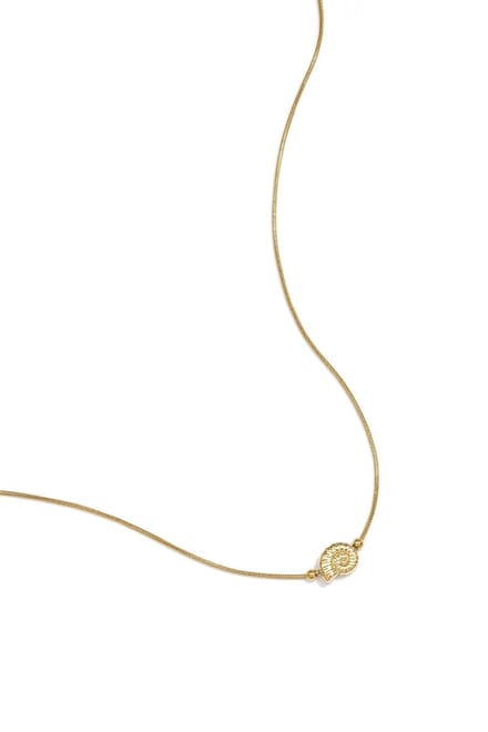 Minimalistische ketting met spiraalschelpje
