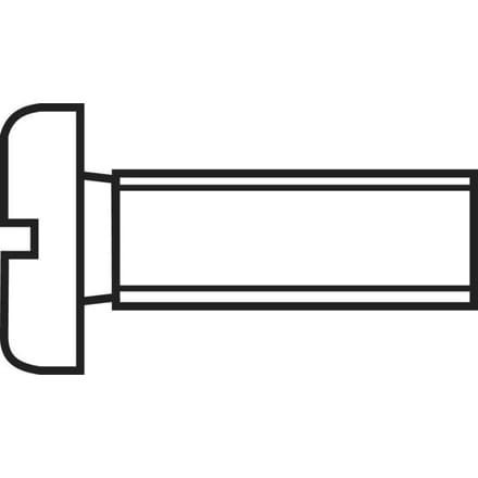 TOOLCRAFT 888015 Cilinderkopschroeven M1.6 6 mm Sleuf DIN 84 Staal Verzinkt 20 stuk(s)