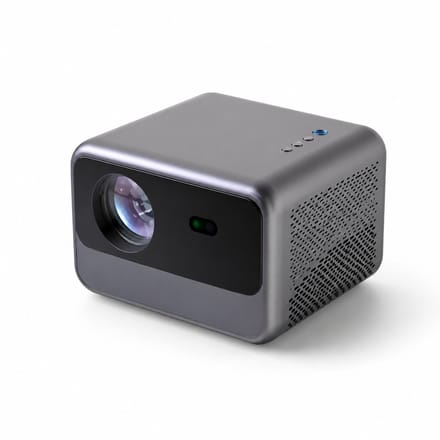 Ryoudavell -Mini Beamer - Smart 1080P Full HD - 4K Ondersteuning - 10.000 Lumen - WiFi & Bluetooth - Ingebouwde Speakers - Draagbare Thuisbioscoop - iOS & Android - Autofocus + Smart Remote