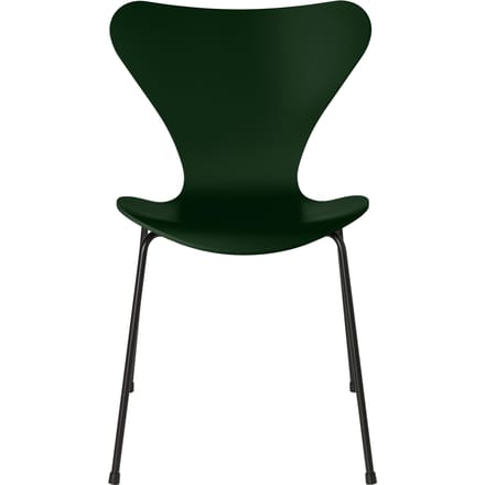 Fritz Hansen Serie 7 3107 Stoel - lak - evergreen - zwart