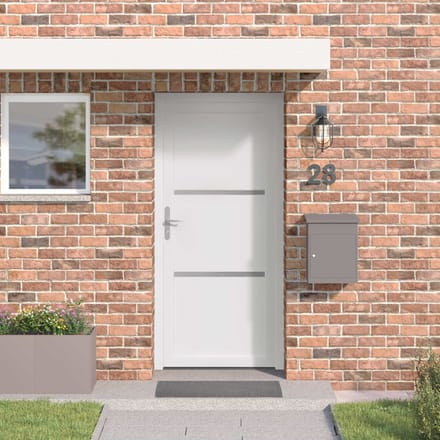 vidaXL Voordeur Wit 98 x 208 cm PVC