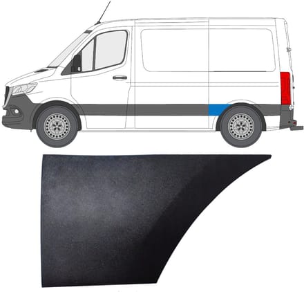 Zijlijst sierlijst achterspatbord voor Mercedes Sprinter 2018- / Links