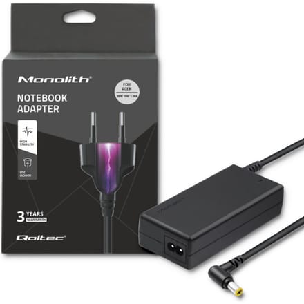 Qoltec laptopstroomadapter voor Acer 30W |   19V |   1,58A |   5.5*1.7 |   Stroomkabel