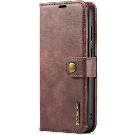 DG.MING Samsung Galaxy S10 Lederen 2-in-1 Wallet en Hoesje Rood