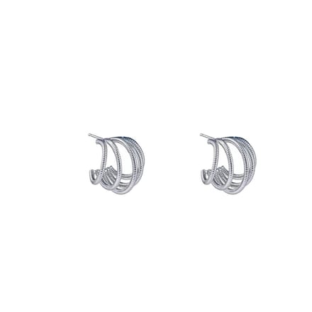 Go Dutch Label Oorknoppen 5 way hoop Zilver