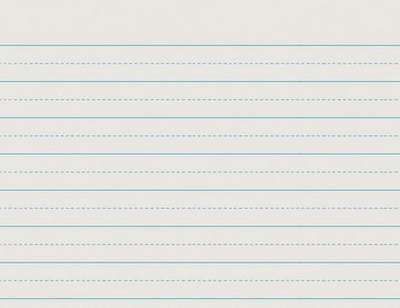 Lijngegradueerd Schrijfblok 20.3 x 26.7 cm voor Onderwijs - 500 Vel Wit