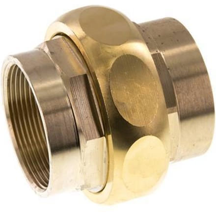 Union Rechte Connector Rp2'' Vrouwelijk Messing Platte Dichting Centellen 16bar (224.8psi)