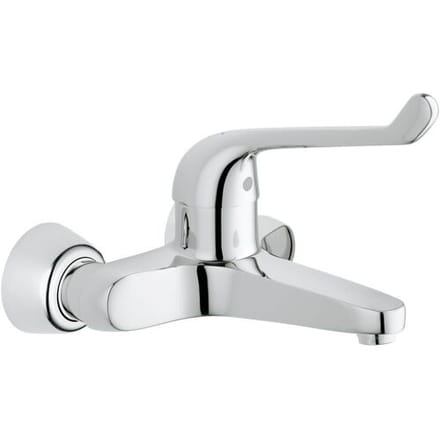 GROHE Euroeco veiligheids wandkraan met koppelingen chroom