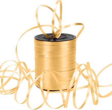 500 meter ringband geschenk lint in goudkleur voor creatief knutselen en decoratie