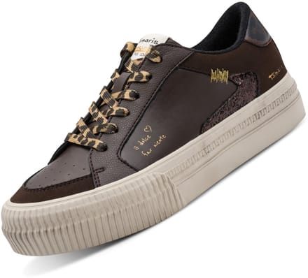 Tamaris Sneakers bruin Imitatieleer - Maat 40