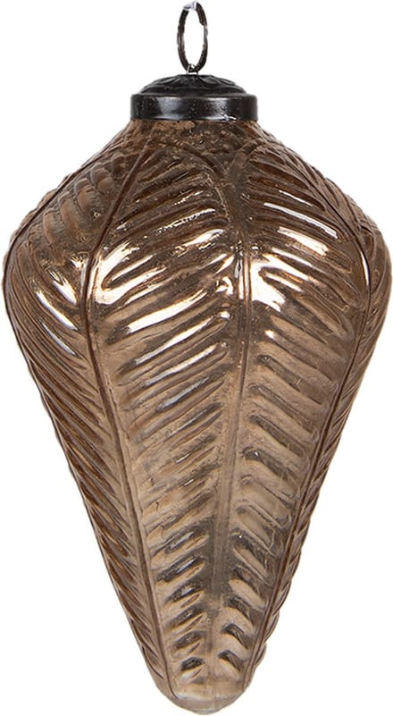 Clayre & Eef Kerstbal XL Overig Ø 10 cm Goudkleurig Glas Kerstballen