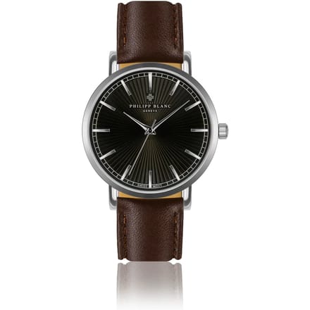 Lederen horloge Philipp Blanc Vernier
