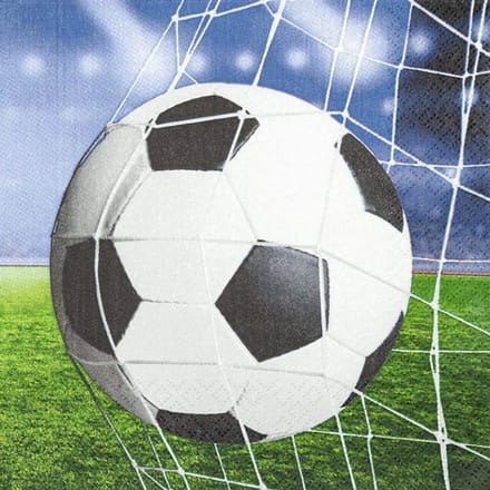 40 Servetten - Voetbal servetten - Servetten voor voetbal feest borrel bbq