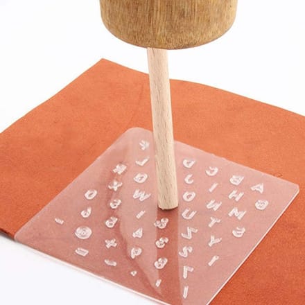 Digitale Letterstempel Set voor Leerbewerking, DIY Projecten en Creatieve Handgemaakte Ontwerpen