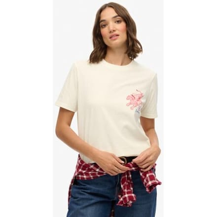 Casual T-shirt voor dames Superdry Tokyo Narrative