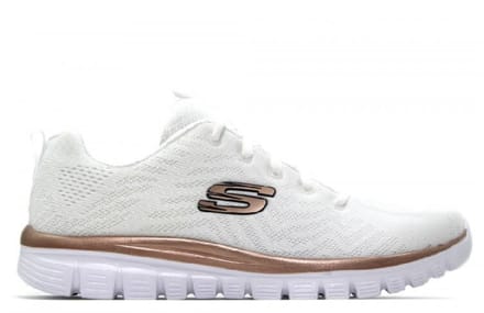 Skechers Sport GRACEFUL GET CONNECTED Sneakers Damesschoenen Wit Goud