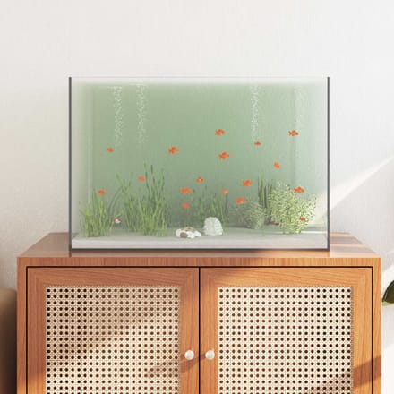 vidaXL - Aquarium - met - opslag - Doorzichtig - 60 - x - 35 - x - 40 - cm - Glas
