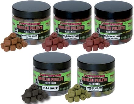 Fun Fishing Carpodrome Drilled Pellets 8mm 80g - Smaak : Sweet Corn