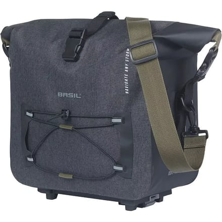 Basil Navigator Storm - Bagagedragertas MIK - 13L - Zwart - 100% waterdicht