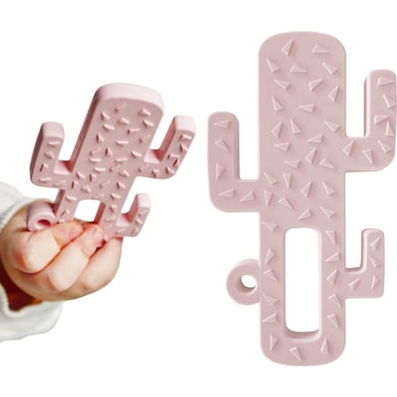 Siliconen Bijtspeeltje voor Baby's Cactus Roze MinikOiOi 1 st.