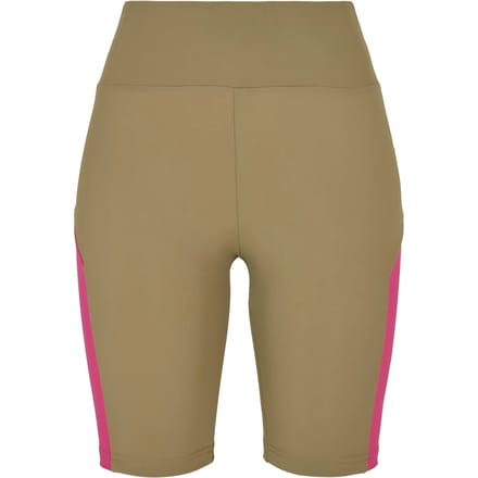 Urban Classics - Color Block Korte cycle broek - M - Groen/Paars