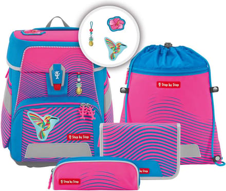 Step by Step Space NEON Schoolbag Set 5 pcs. (Kolibri Kaja)