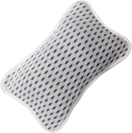 Bad Kussen - Hoofdsteun Spa - Ontspannen in Bad - Antislip Zuignappen - 28x19x5 cm - Wit