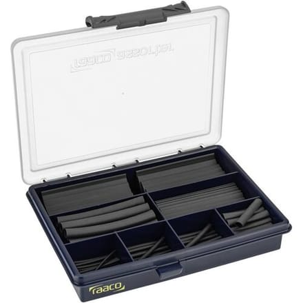 Cimco 181680 Krimpkous assortiment Zwart Krimpverhouding:2:1 130 stuk(s)