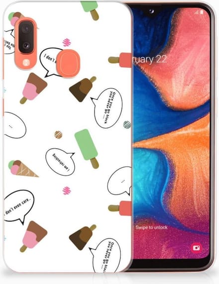 Samsung Galaxy A20e Siliconen Case IJsjes