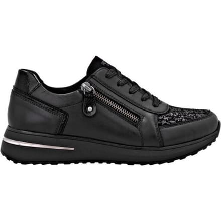 Minato-sneakers met veters en rits