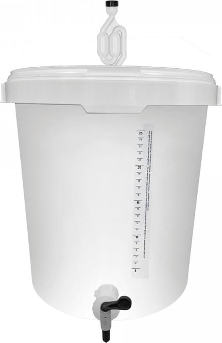 Gistingsvat met kraan - gistingsemmer voor bierbrouwen - 30 liter