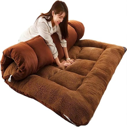 Futonmatras - Japanse vloermatras - Gastvrijheid - Extra dik - 180x200 cm - Grijs