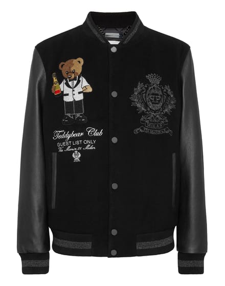 Leren Bomber Teddy