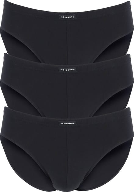 Gotzburg heren slips (3-pack) - zwart