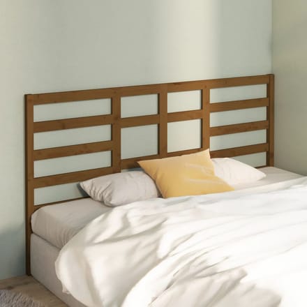 vidaXL Hoofdbord 186x4x104 cm massief grenenhout honingbruin