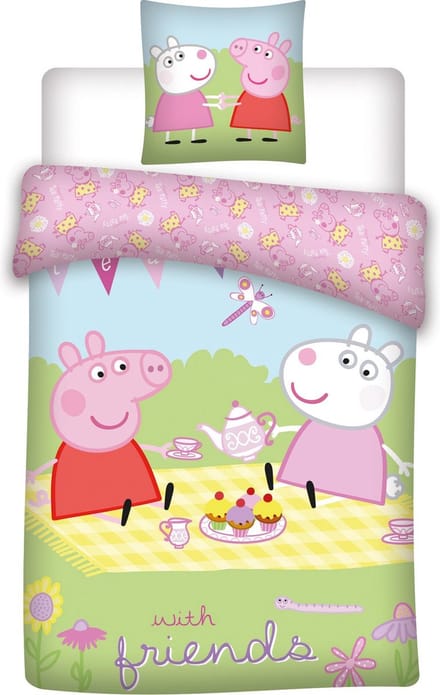 Baby Peppa Pig dekbedovertrekje 100 x 135 cm + 1 sloop 40 X 60 cm