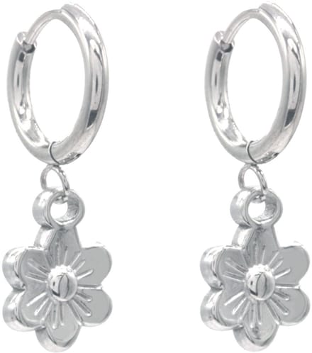 RVS Oorbellen Bloem - 3x1cm - Elegant Design