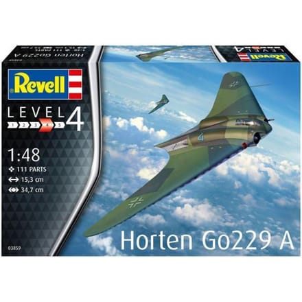 Revell Modelbouwpakket Militaire voertuigen - 03859 Horton Go229 A-1 Flying Wing Plastic - 1:48 - Modelbouw